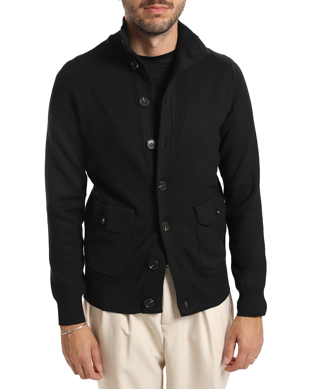 Cardigan giacca lupetto