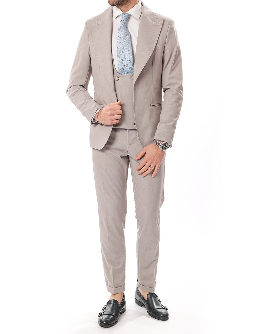 Monopetto grigio perla