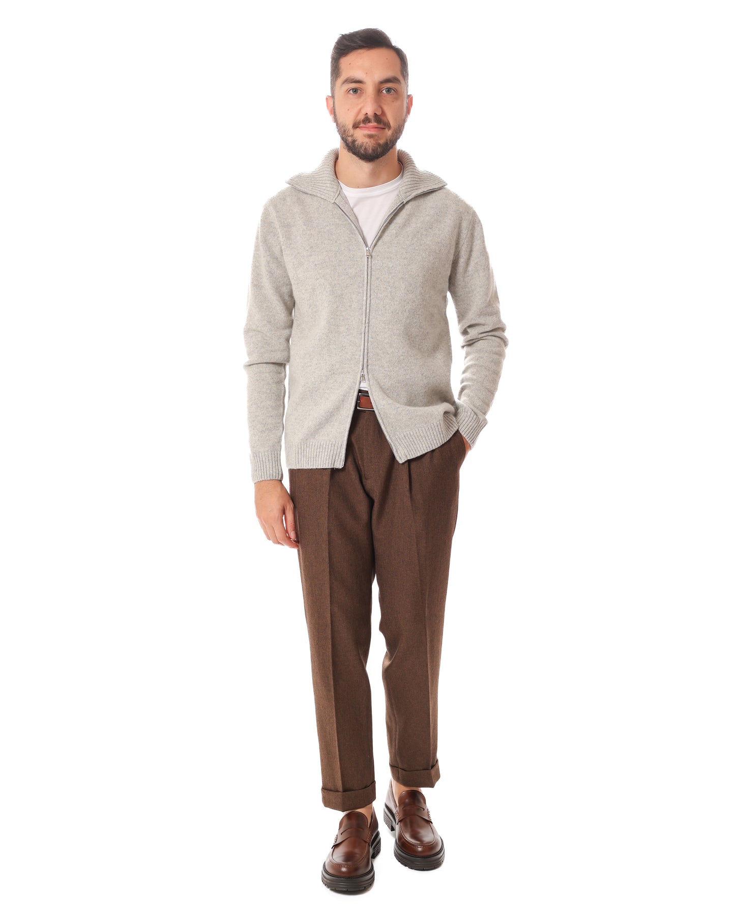 Giacca in maglia camionista