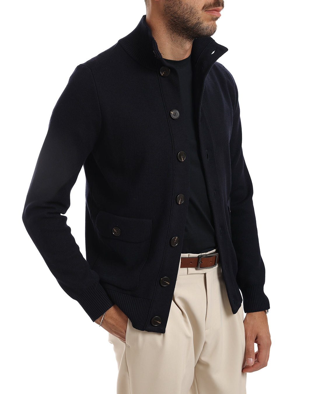 Cardigan giacca lupetto
