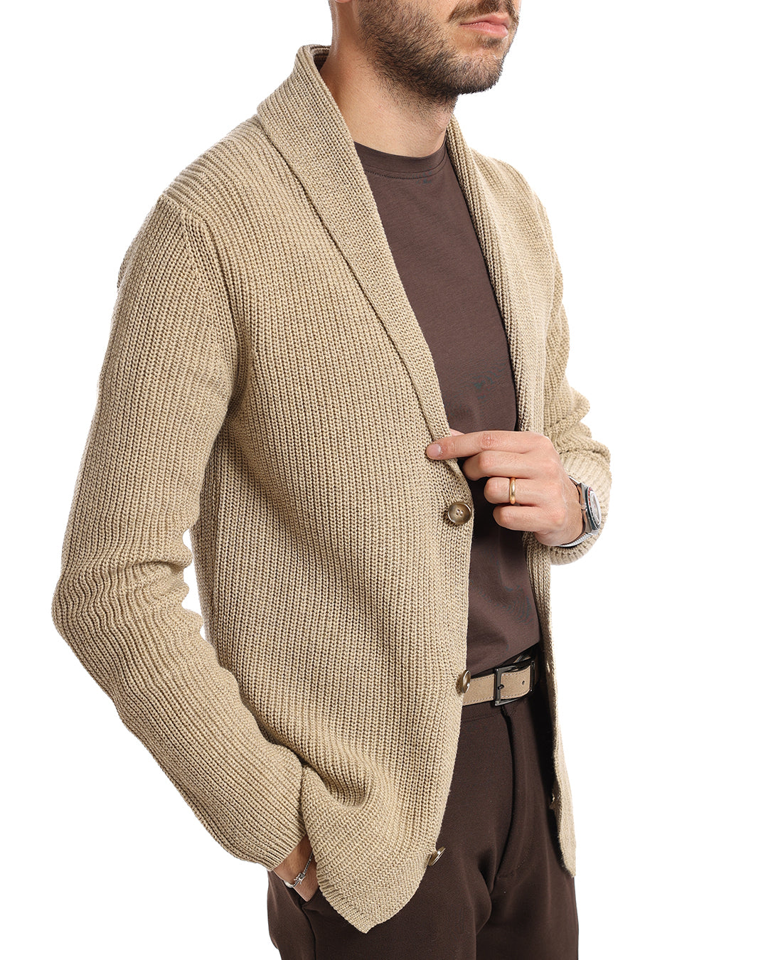 Cardigan giacca sciallato