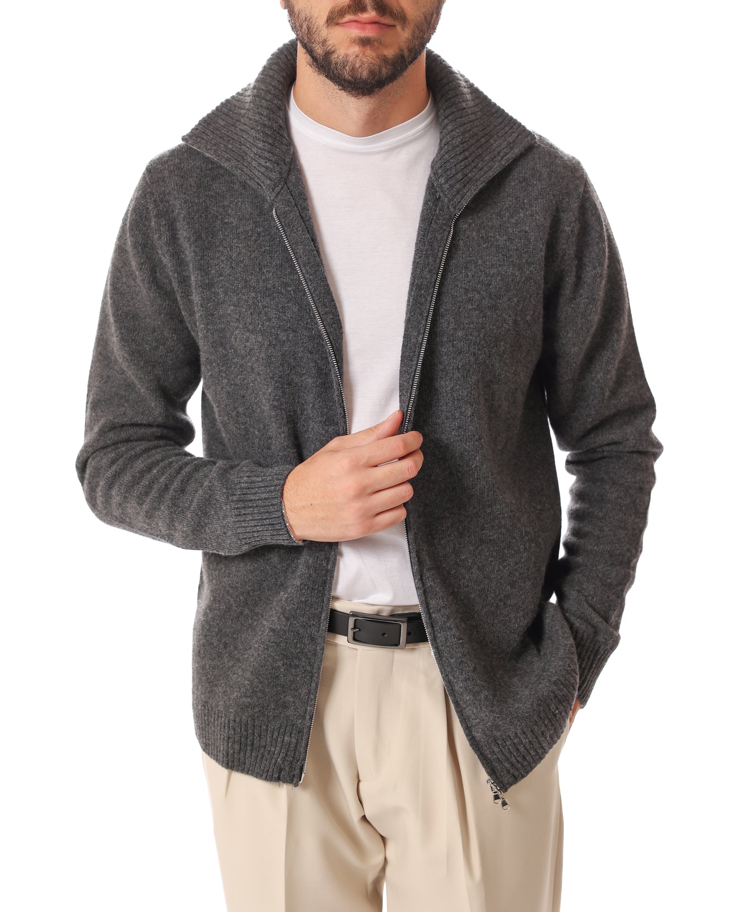 Giacca in maglia camionista