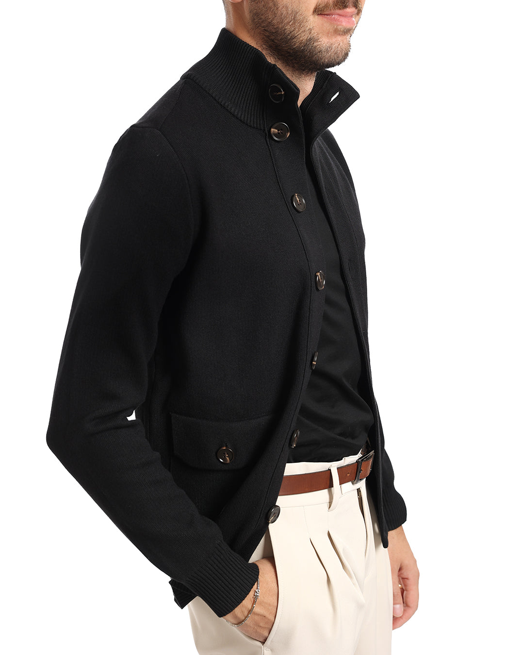 Cardigan giacca lupetto