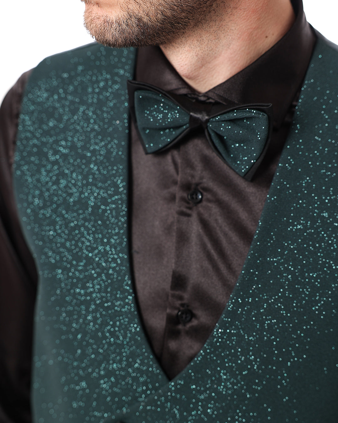 Abito smoking Glitter verde