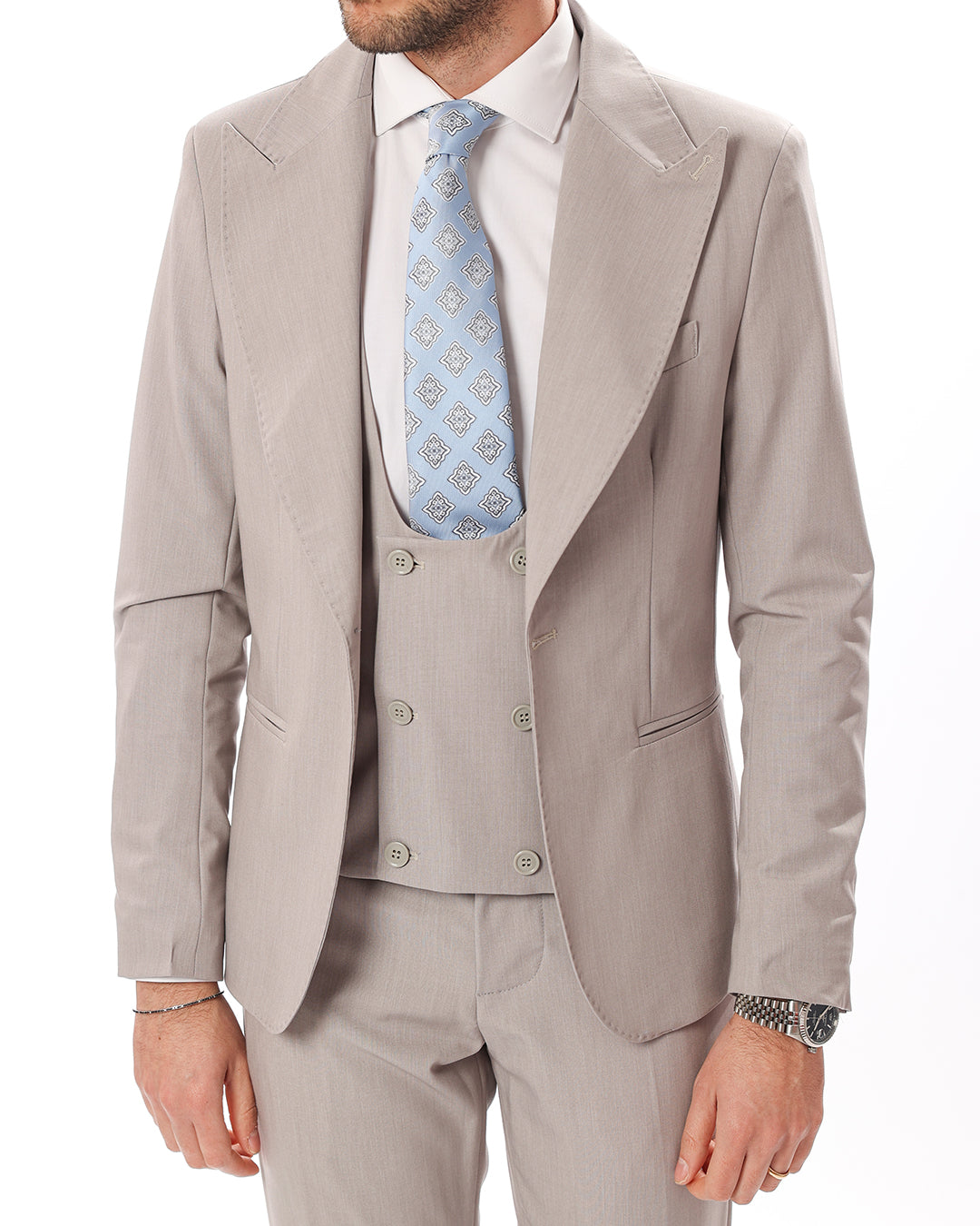 Monopetto grigio perla