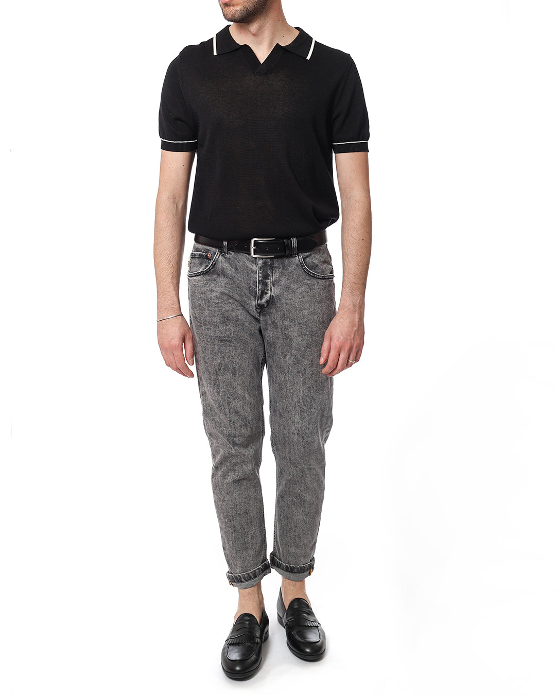 Denim straight Black