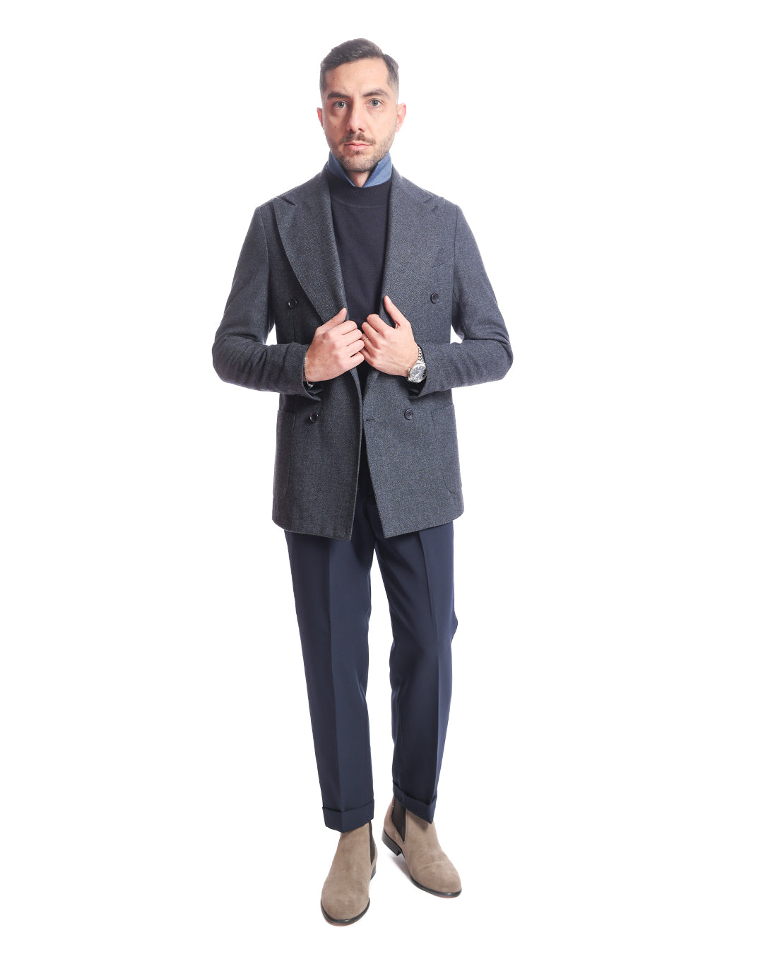 Blazer in misto lana