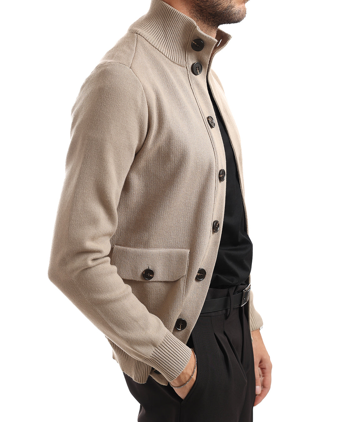Cardigan giacca lupetto