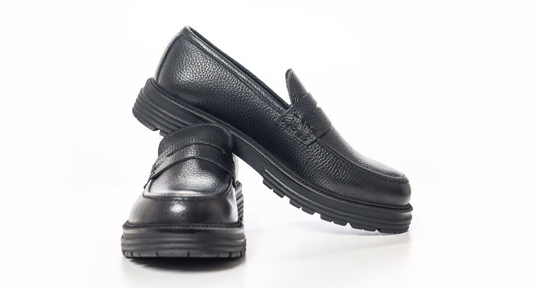 Loafer fondo alto nero