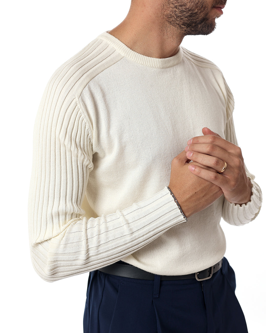 Maglia girocollo coste Malibu