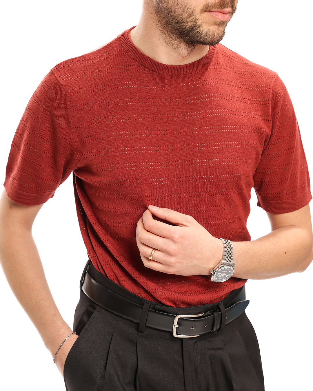 Maglia in filo microforato