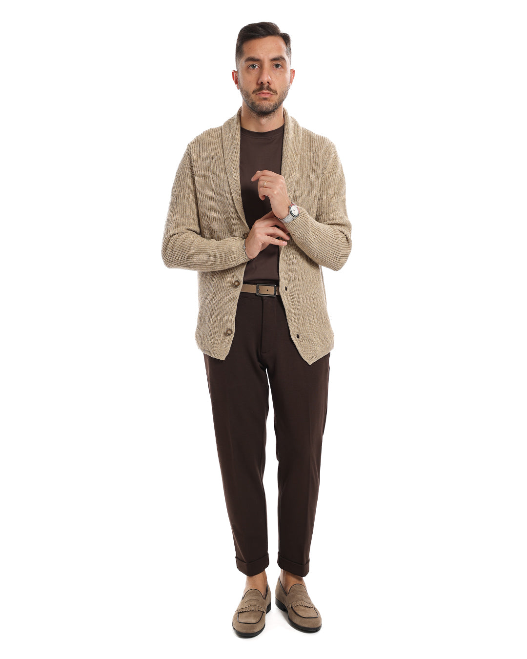 Cardigan giacca sciallato
