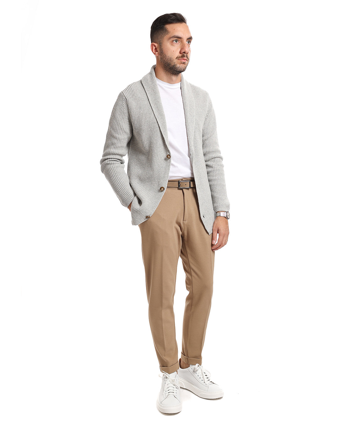 Cardigan giacca sciallato