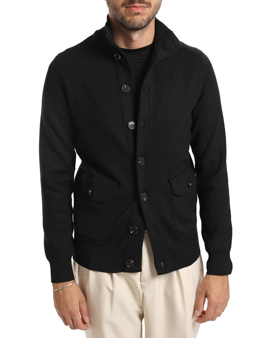 Cardigan giacca lupetto