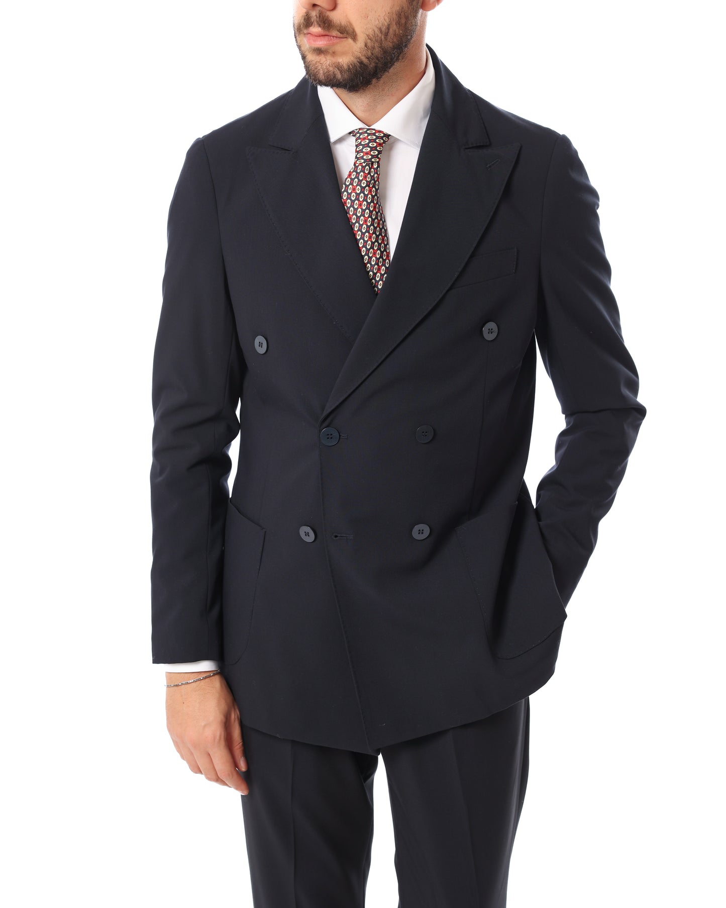 Abito doppio petto blu navy