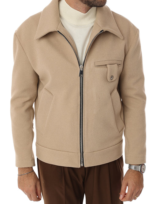 Jacket aviatore beige