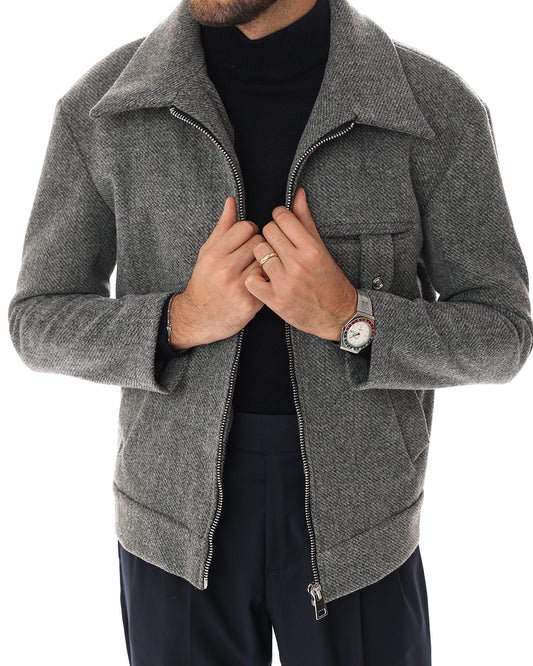 Jacket aviatore grigio