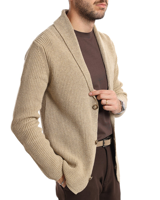 Cardigan giacca sciallato
