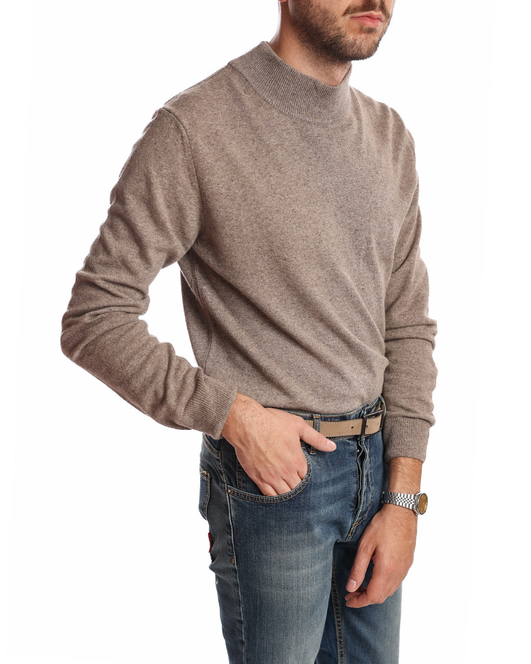 Lupetto in misto cashmere