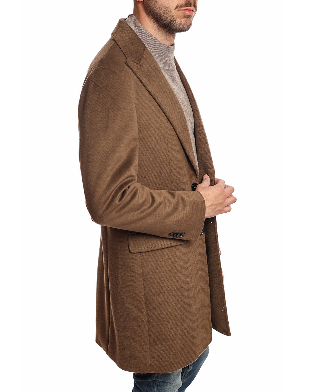 Cappotto monopetto due bottoni