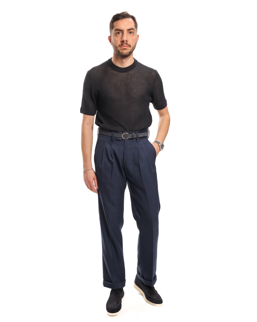 Maglia girocollo in filo