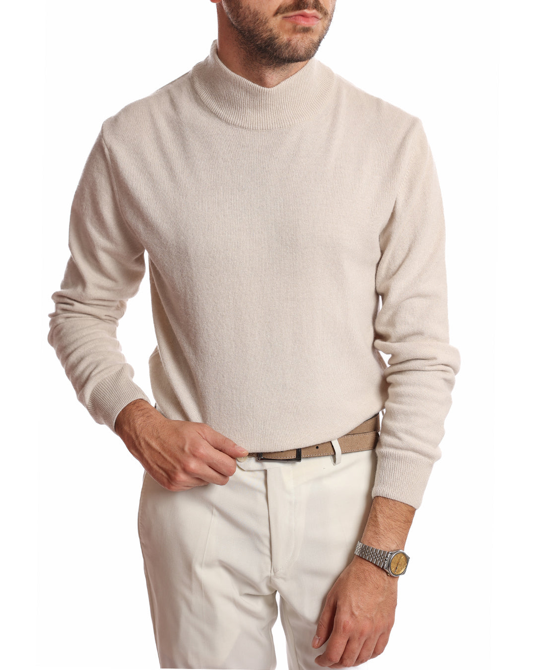 Lupetto in misto cashmere