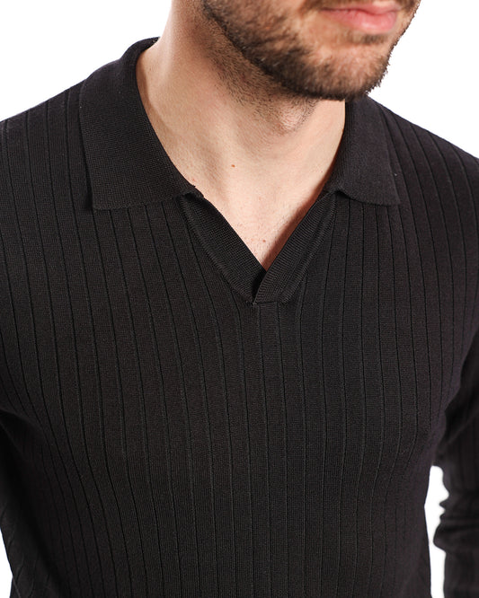 Polo a coste collo derby