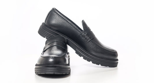Loafer fondo alto nero