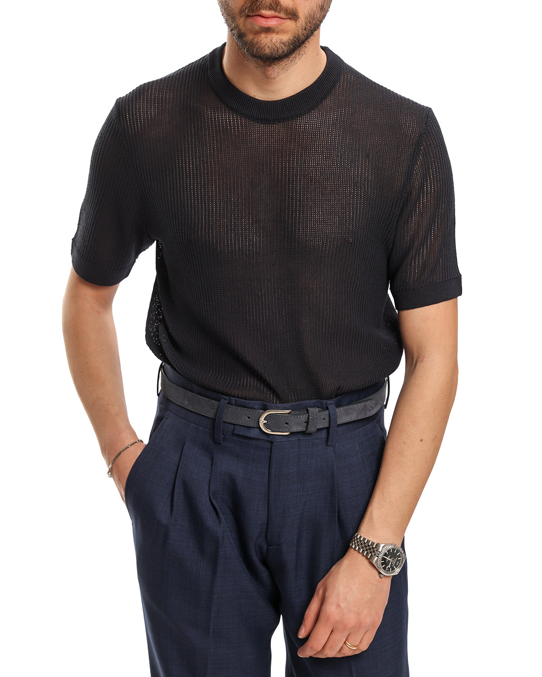 Maglia girocollo in filo