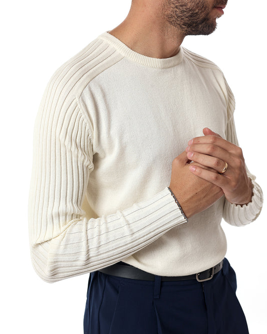 Maglia girocollo coste Malibu