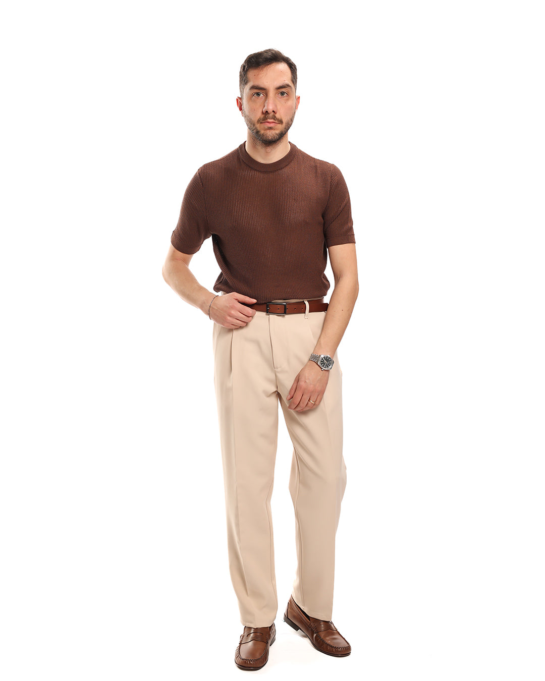 Maglia girocollo in filo