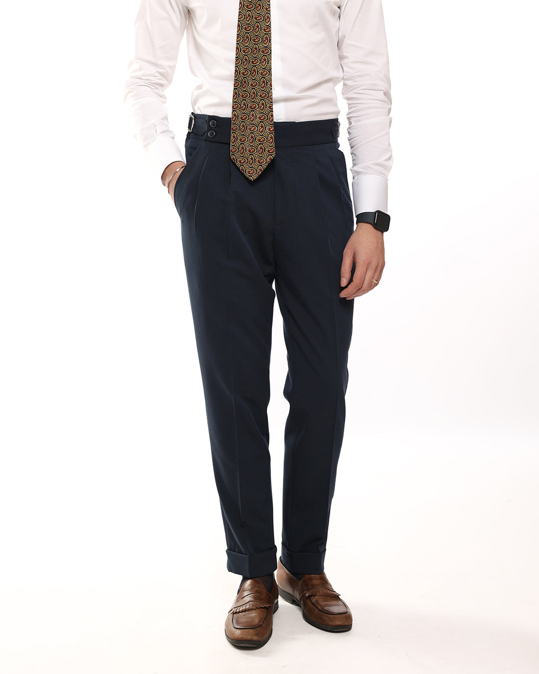 Abito doppio petto monaco blu navy