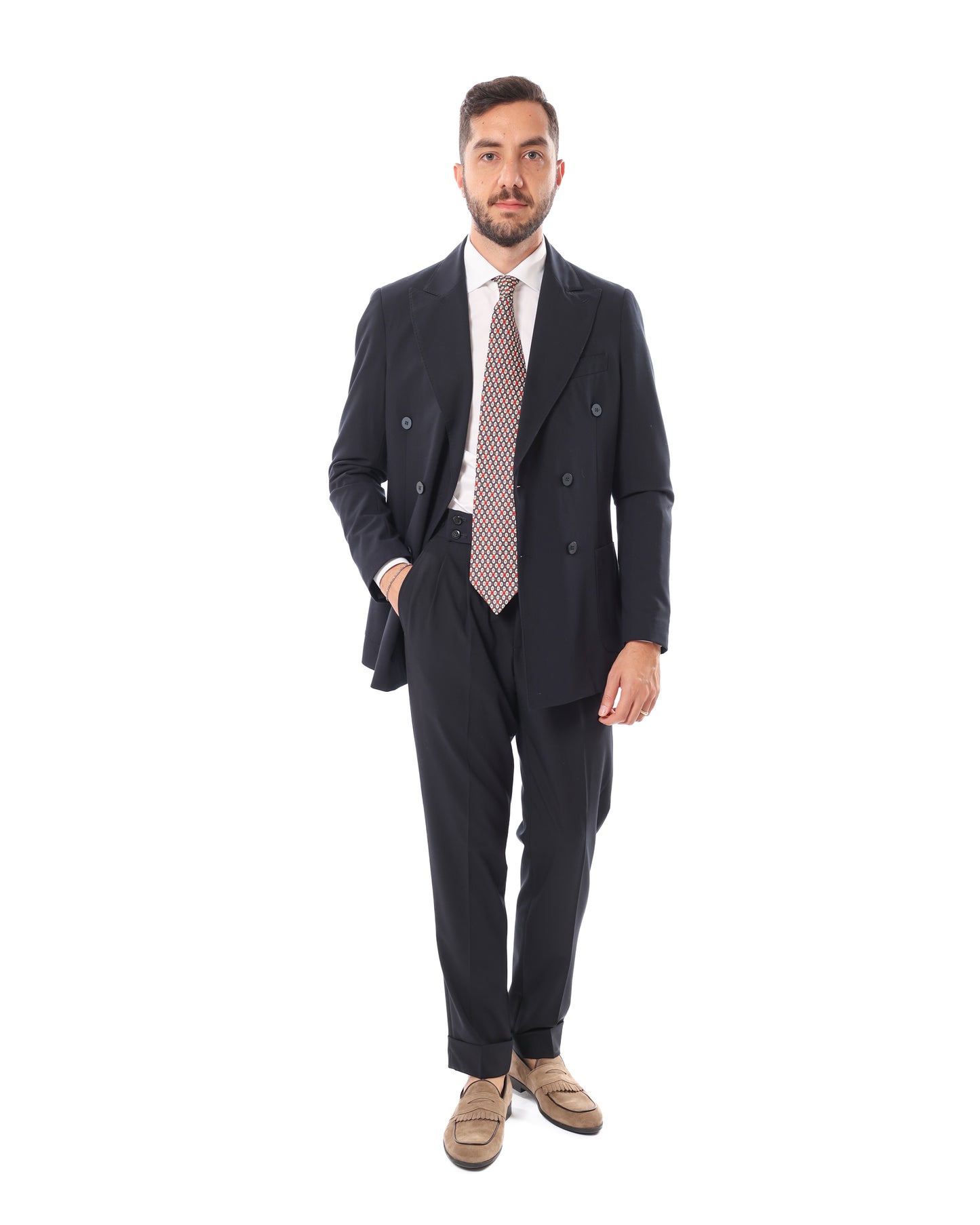 Abito doppio petto blu navy